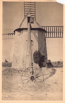 Detail Oldest Windmill American Scene West Yarmouth Mass