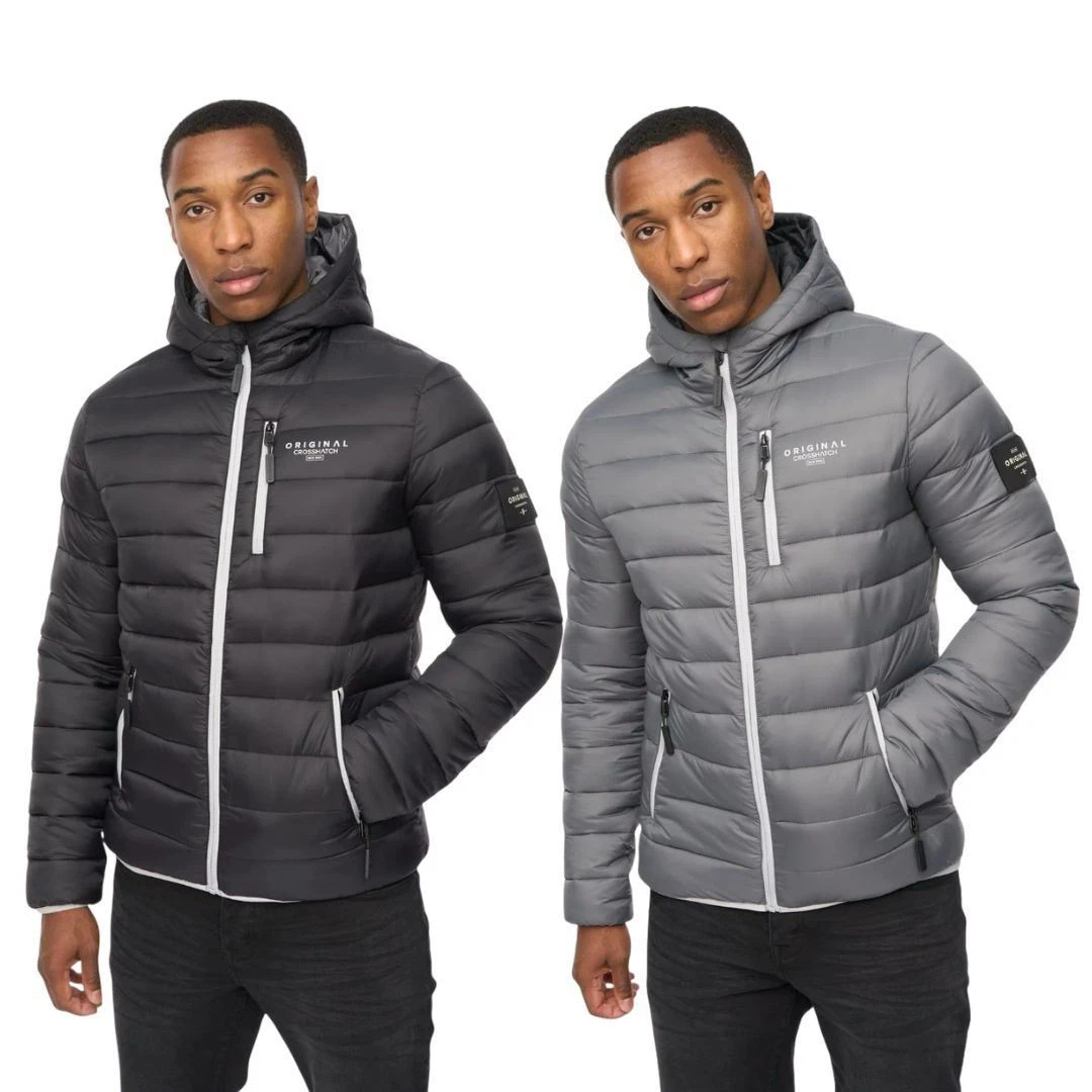 Crosshatch Mens Puffer Jacket – Lightweight Quilted Winter Coat, Water-Resistant
Opens in a new wind