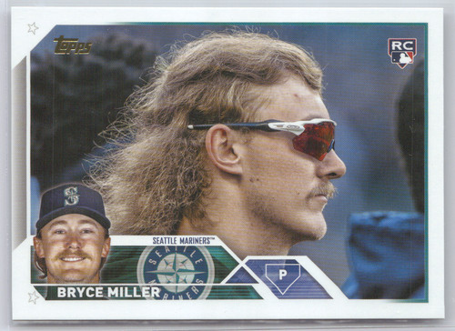 Bryce Miller [Golden Mirror SSP Variation] #US178 2023 Topps Update card