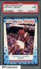 1989 Fleer Sticker Basketball #3 Michael Jordan Bulls HOF PSA 9 MINT