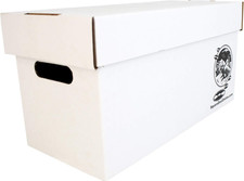 7" 45Rpm Vinyl Record Storage Box - Heavy Duty Cardboard with Removable Lid - Ho