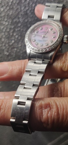 Ladies Rolex Datejust with Pink MOP Diamond Dial & Bezel - Box and Papers. - Picture 2 of 14