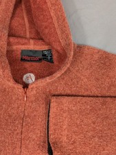 Marmot Women's Orange 1/2 Zip Pullover Hoodie Jacket Base Layer Sweater Sz Small