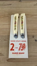 2 Vintage Quikut Paring Knives