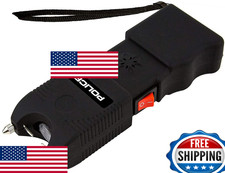 POLICE Stun Gun TW10 - Heavy Duty with LED Flashlight Siren Alarm
