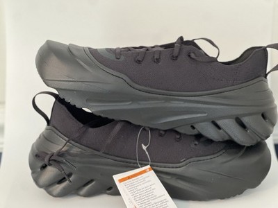 Crocs Echo Surge Black/Black Low Top Lace-Up Athletic Sneakers Unisex Adults
