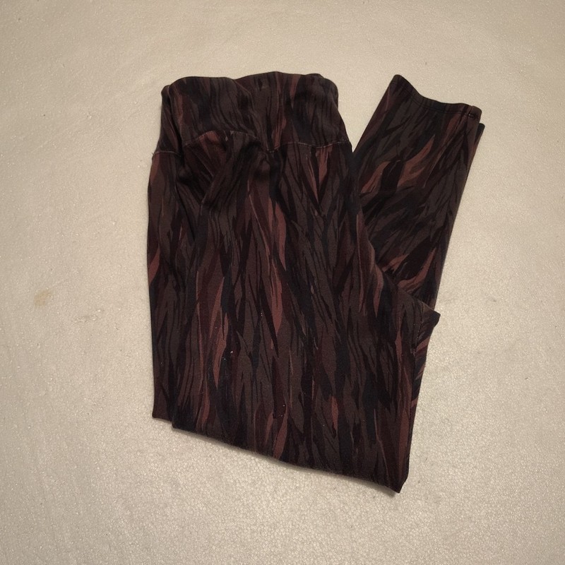 Soft Surroundings Women's Patterned Activewear Leggings - Size  Large 