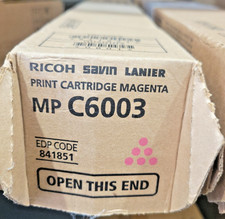 Genuine Ricoh Savin Lanier MP C6003 Magenta 841851 Print Cartridge C5503 C3003
