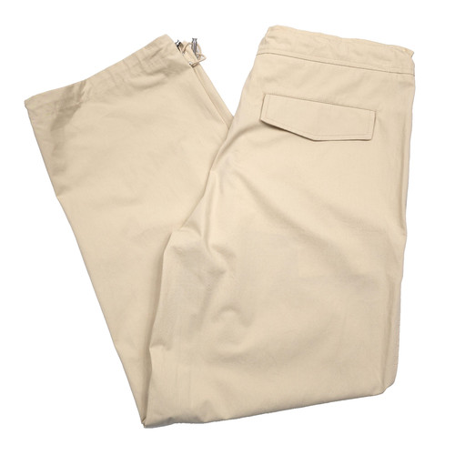 $770 Moncler Light Beige Drawstring Poplin Trouser Pants Size US 32 (EU 48)