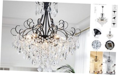  Crystal Chandelier 10-Light Pendant Ceiling Light Modern Lighting Fixture for 