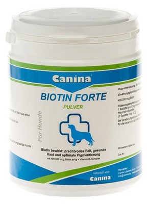 Canina Biotin Forte Pulver 500 g Hunde | Fell | Haut | Pfotenballen