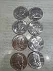 Lot Of 8 1963 50C Franklin Half Dollars