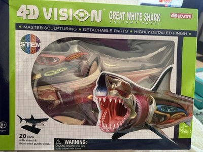 4D Vision Great White Shark Anatomy Model 20 Pieces