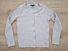 Tommy Hilfiger Damen Cardigan Strick Jacke grau, Gr. M, neu