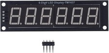 TM1637 Driver 6 Digit 7 Segment LED Digital Tube Display Module Clock Module