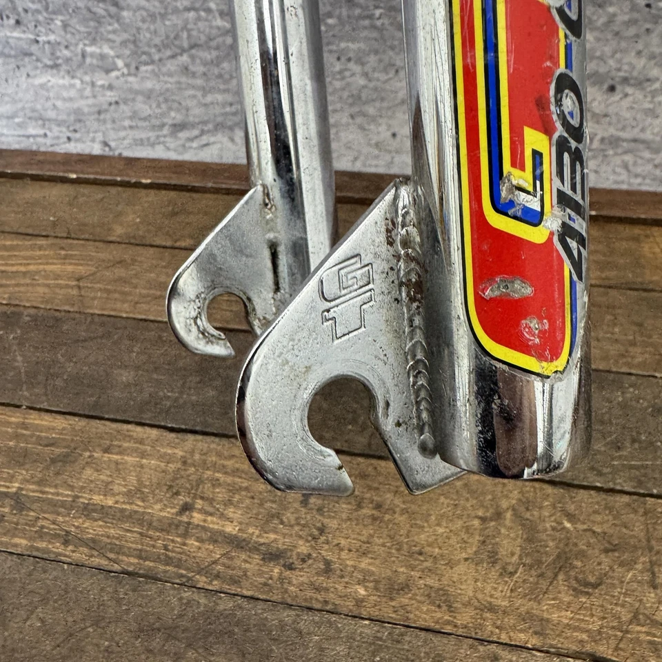 Vintage GT BMX 4130 Chromoly Fork 1 1/8 Inch Threaded Chrome Race Bike 1990s - Image 3 of 4