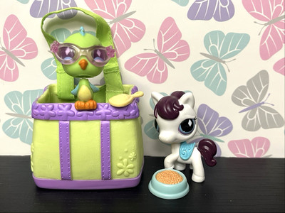 RESERVED Littlest pet shop Horse 770 Parakeet 771 Australian Exclusive Gift set
