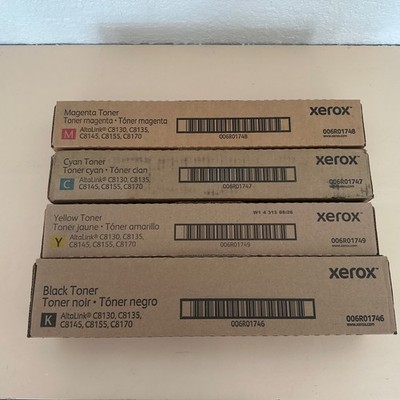 CLEARANCE GENUINE XEROX C8130 SET 006R01746 006R01747 006R01748 006R01749 B BOX