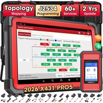 LAUNCH X431 PRO 5 PAD Profi OBD2 Diagnosegerät ALLE SYSTEM J2534 ECU Programmier