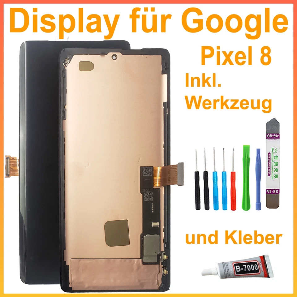 HX MH OLED Bildschirm für Google Pixel 8 GA04823-GB LCD Display Inkl. Werkzeug