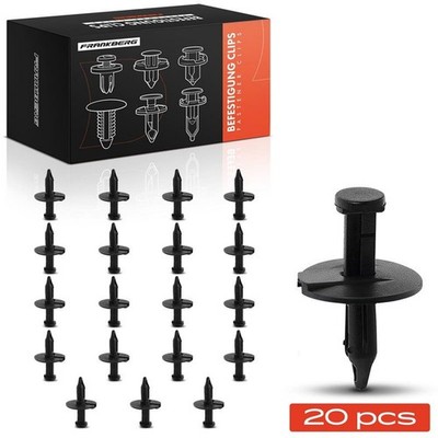 FRANKBERG 20X NYLON-CLIP SCHWARZ STOßFÄNGER PASSEND FÜR CHRYSLER 300C CROSSFIRE