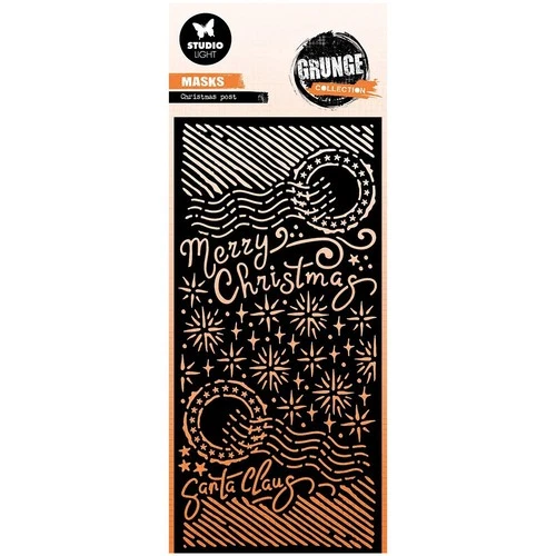 STUDIOLIGHT Mixed Media Schablone STENCIL Decoupage Scrapbooking Christmas post