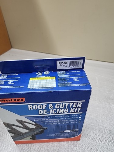 Frost King60 ft. Roof De-Icing Cable Kit Accessory 120V 300W (NEW ) - Picture 2 of 16