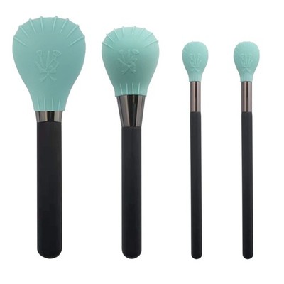 4 Pcs Silicone Makeup Brush Covers, Brush Bubbles for Protecting Bristles fro...