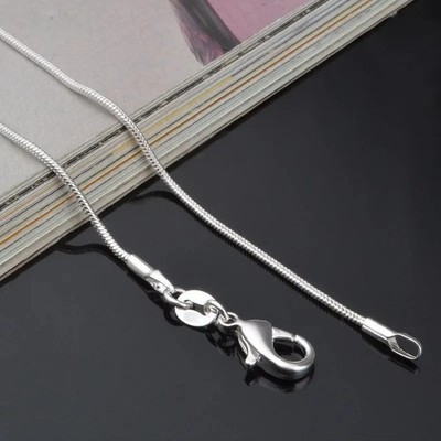 Men&Women's 925 Sterling Silver Tarnish-Free Italian Snake Chain Necklace 16-24*