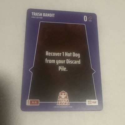 BO JACKSON BATTLE ARENA - ALPHA FIRST EDITION PLAY - PL-95 - TRASH BANDIT QTY