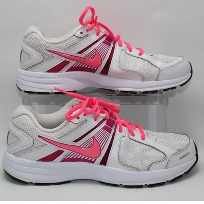 Nike Dart 10 Womens Running Shoes White Pink 580427-100 Size 8.5