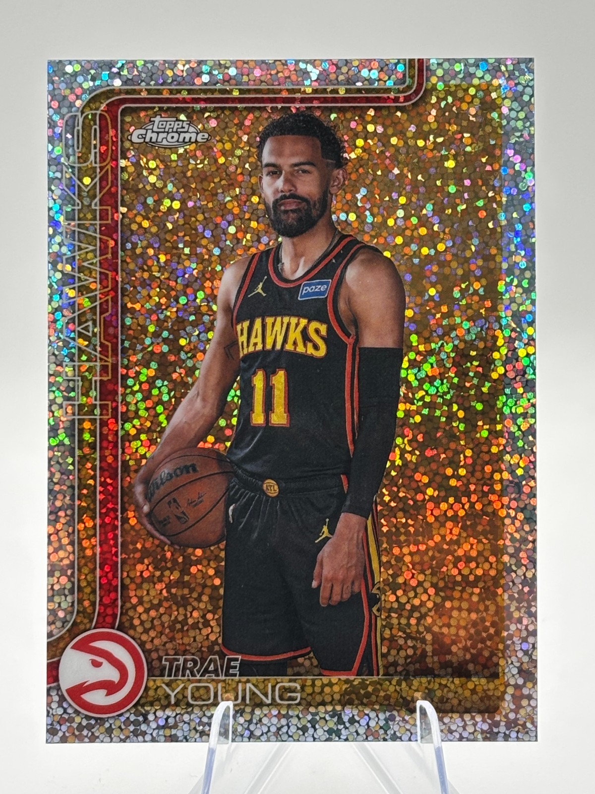 Trae Young #36 - Image Variation Speckle SP - 2025-25 Topps Chrome Update