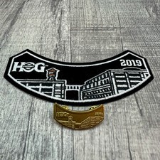 Set toppe e spille a dondolo proprietari gruppo HOG 2019 Harley Davidson da collezione NUOVE