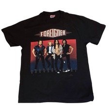 Vintage Foreigner Unusual Heat World Tour T Shirt Size X/XL 1991