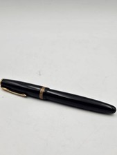 Parker Duofold Black Fountain Pen 14k N Tip Untested As Is
