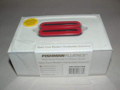 Fishman Fluence PRF-M06-CDB Open Core 6 String Pickup  Ceramic  RED/BLACK NICKEL