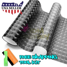 12"X84" Cateye Style Light Black Smoke Tint Headlight Taillight Fog Light Film