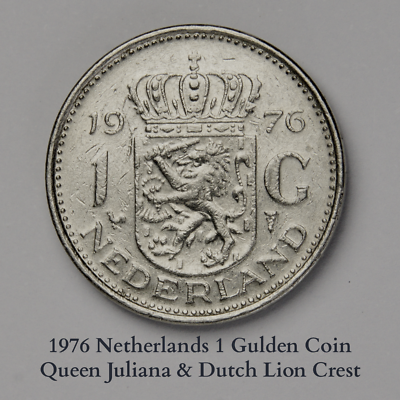 1976 Netherlands 1 Gulden Coin#189 | eBay