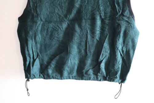Vintage Y2K Woolrich Fleece Vest – Men's XL – Dark Green - Picture 7 of 12