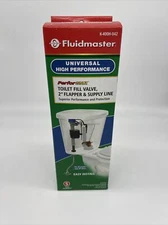 Fluidmaster 400AH-042 Universal Toilet Fill Valve & 2" Flapper & Supply Line Set