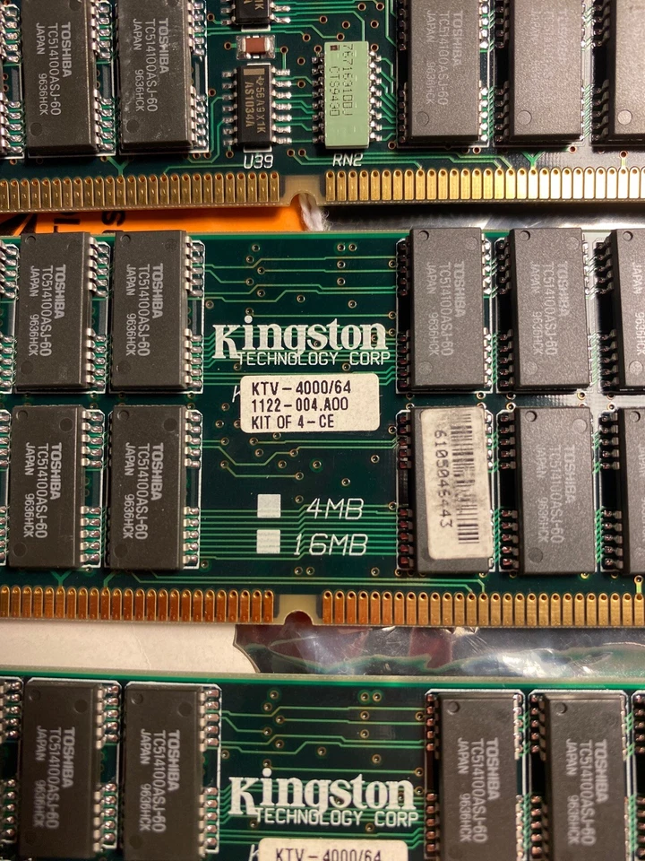 64MB 4x16MB DRAM SIMM KIT Rosemount Systems 12P0780X012 - Image 3 of 3