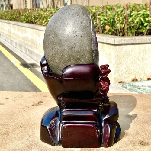 5LB Rare Uruguayan amethyst dragon egg cave decoration+base - 第 15/16 張圖片