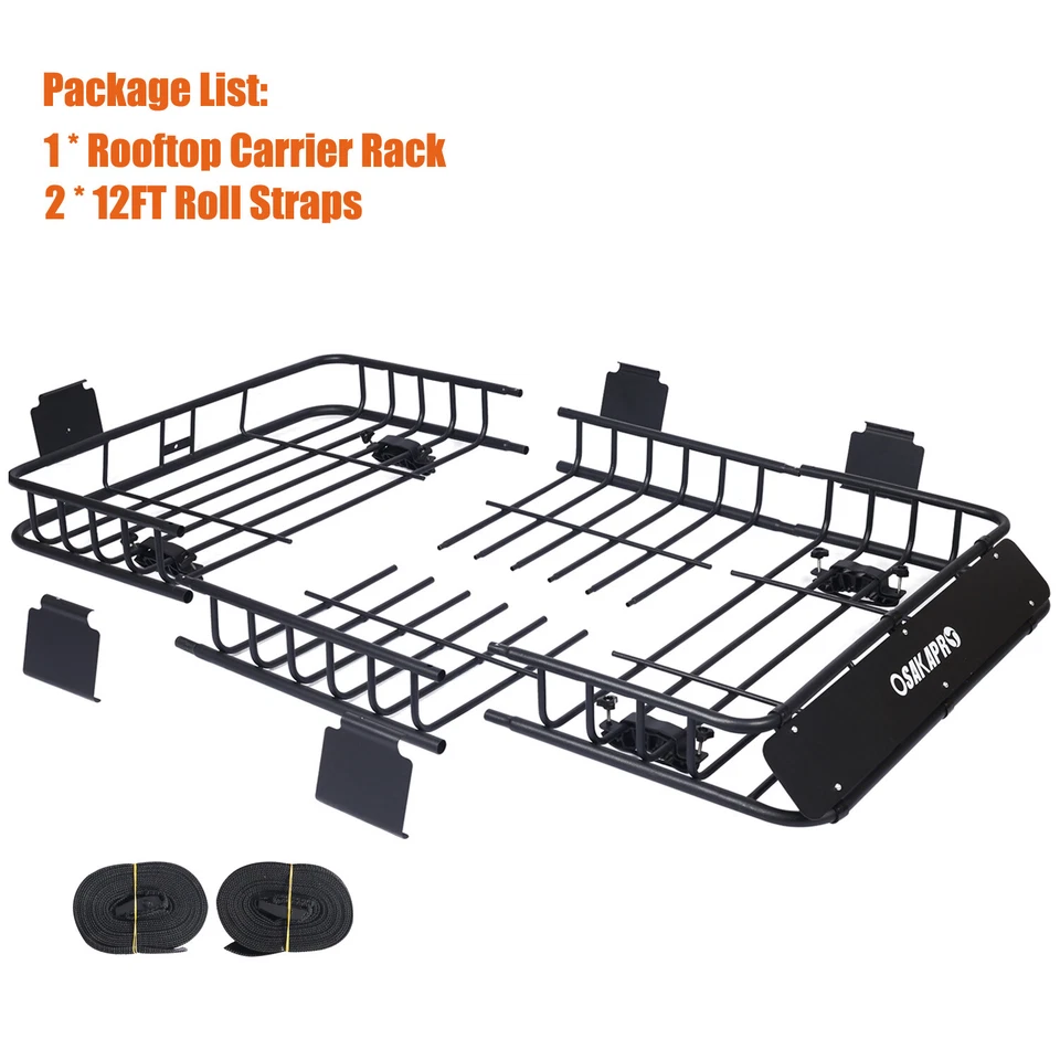 Suporte de bagagem 64x39x 6" para Volkswagen Rooftop cesta transportadora de carga rack de teto - Imagem 4 de 4