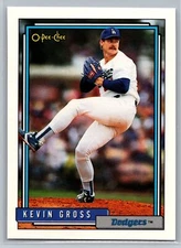 Kevin Gross 1992 O-Pee-Chee Set Break BASEBALL #334 Los Angeles Dodgers