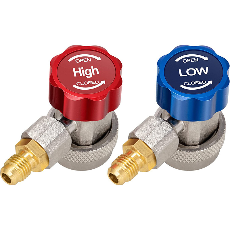 R134a Quick Coupler Adapter Adjustable High Low Side AC HVAC - Foto 2