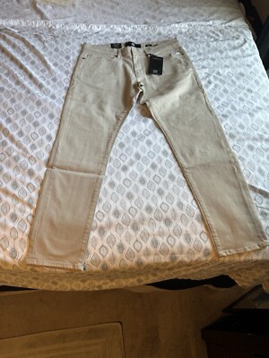 Jordan Craig Ross Fit Skinny Latte Denim Jeans Mens 36x32 (Fits Like a 34  WAIST