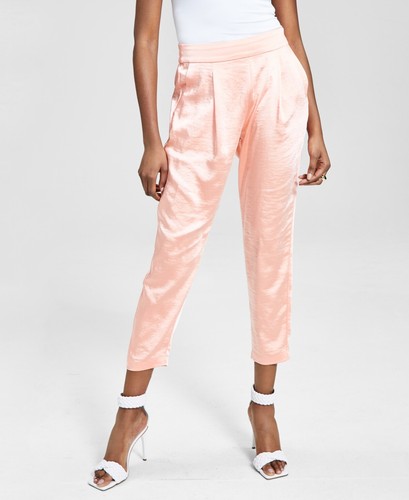 $80 Inc International Concepts High Rise Tapered-Leg Ankle Pants Coral Size 2 - 第 1/1 張圖片
