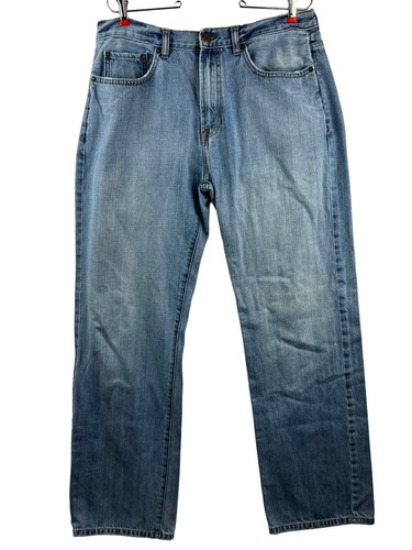 OLD NAVY Jeans Men's 5- Pocket Straight Leg Relaxed Fit Cotton Blue Size 34X34