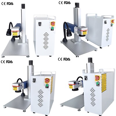 US 200W JPT MOPA Fiber Laser Metal Color Marking Machine Engraver Marker To Door