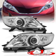 Chrome Clear Oe Style Projector Head Light Lamp Assembly For 11-20 Toyota Sienna